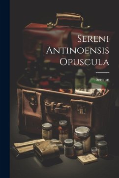 Cover Sereni Antinoensis Opuscula