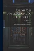 Exposé Des Applications De L'électricité: Applications Mécaniques De L'électricité...