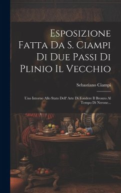 Cover Esposizione Fatta Da S. Ciampi Di Due Passi Di Plinio Il Vecchio