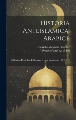 Cover Historia Anteislamica, Arabice: E Duobus Codicibus Bibliotecae Regiae Parisiensis, 101 Et 615