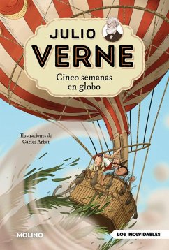 Cover Julio Verne - Cinco semanas en globo (edición actualizada, ilustrada y adaptada)