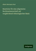 Bausteine für eine allgemeine Rechtswissenschaft auf vergleichend-ethnologischer Basis