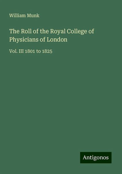 The Roll of the Royal College of Physicians of London
