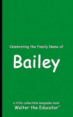 Cover Celebrating the Family Name of Bailey
