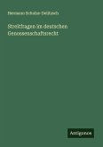 Streitfragen im deutschen Genossenschaftsrecht Streitfragen im deutschen Genossenschaftsrecht