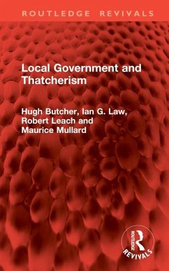 Cover Local Government and Thatcherism