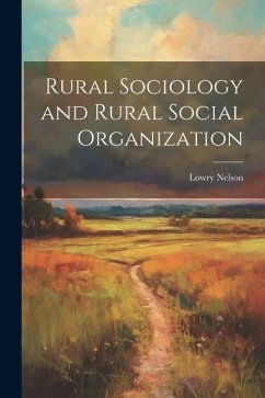 Cover Rural Sociology and Rural Social Organization