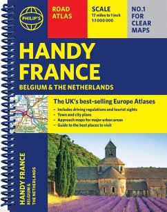 Cover Philip's Handy Road Atlas France, Belgium and The Netherlands