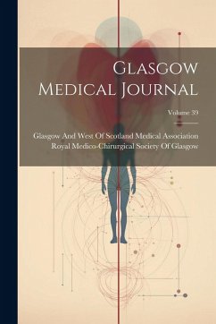 Cover Glasgow Medical Journal; Volume 39