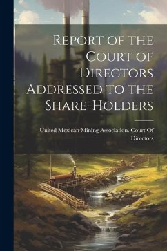 Cover Report of the Court of Directors Addressed to the Share-Holders