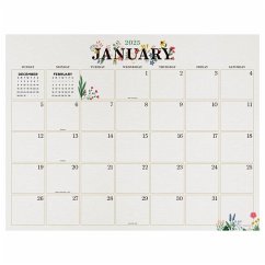 Cal 2025- Floral Large Desk Pad Monthly Blotter