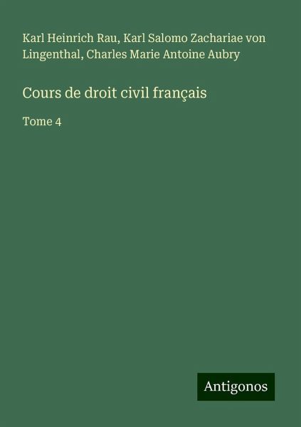 Cours de droit civil français