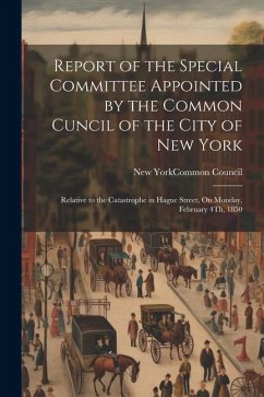 Report of the Special Committee Appointed by the Common Cuncil of the City of New York: Relative to the Catastrophe in Hague Street, On Monday, Februa