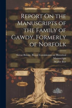 Cover Report On the Manuscripts of the Family of Gawdy, Formerly of Norfolk
