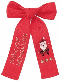 Stickpackung Gezählter Kreuzstich, Schleife Nikolaus Stickpackung Gezählter Kreuzstich, Schleife Nikolaus
