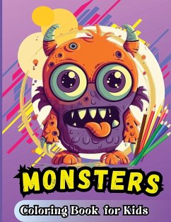 Monster Coloring Book For Kids Cover Monster Coloring Book For Kids