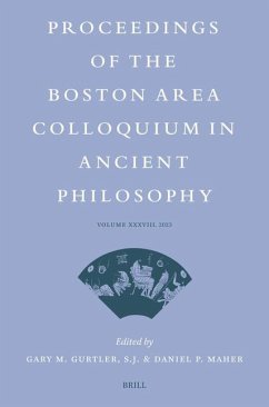 Cover Proceedings of the Boston Area Colloquium in Ancient Philosophy