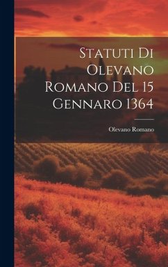 Cover Statuti Di Olevano Romano Del 15 Gennaro 1364