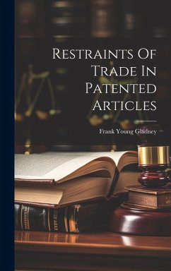 Cover Restraints Of Trade In Patented Articles