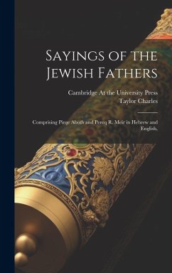 Cover Sayings of the Jewish Fathers