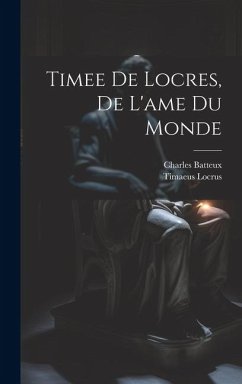 Cover Timee De Locres, De L'ame Du Monde