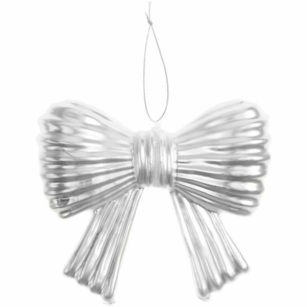 Glashänger Schleife silber 13,5x11x3,5cm