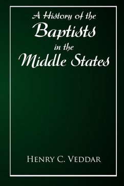 Cover A History of the Baptists in the Middle States