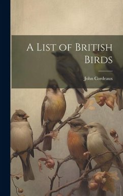 Cover A List of British Birds