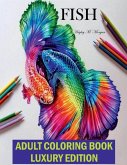 Fish Adult Coloring Book Luxury Edition