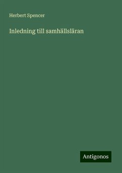 Inledning till samhällsläran - Spencer, Herbert