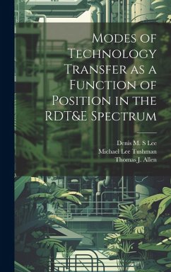 Modes of Technology Transfer as a Function of Position in the RDT&E Spectrum - Allen, Thomas J.; Tushman, Michael Lee; Lee, Denis M. S.