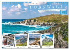 Cornwall - Malerische Landschaften mit grandiosen Küsten (Wandkalender 2025 DIN A4 quer), CALVENDO Monatskalender