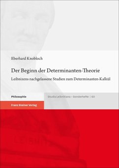 Cover Der Beginn der Determinanten-Theorie