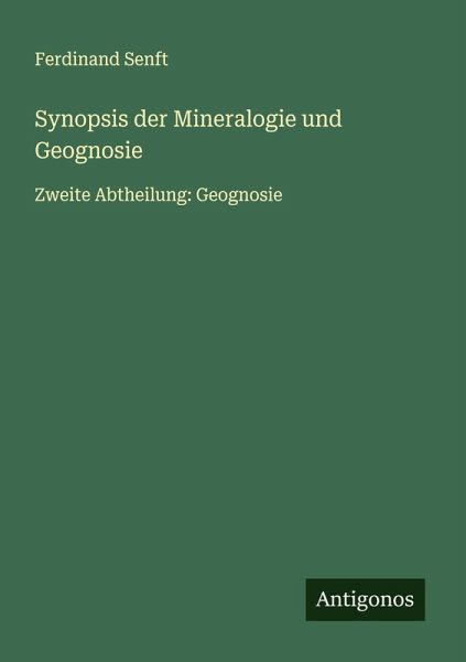 Synopsis der Mineralogie und Geognosie Synopsis der Mineralogie und Geognosie