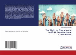 Cover The Right to Education in India (A Constitutional Conundrum)