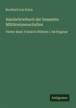 Cover Handwörterbuch der Gesamten Militärwissenschaften