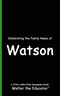 Cover Celebrating the Family Name of Watson