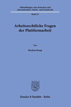 Cover Arbeitsrechtliche Fragen der Plattformarbeit