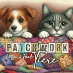 Patchwork Tiere Hunde und Ktzen Malbuch für Erwachsene