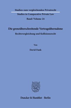 Cover Die grenzüberschreitende Vertragsübernahme