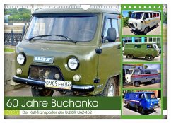 60 Jahre Buchanka - Der Kult-Transporter der UdSSR UAZ-452 (Wandkalender 2025 DIN A4 quer), CALVENDO Monatskalender