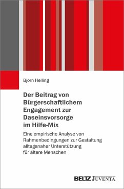 Cover Der Beitrag von Bürgerschaftlichem Engagement zur Daseinsvorsorge im Hilfe-Mix