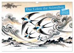 Das Leben der Schwalben - Getragen von Wind und Freiheit (Wandkalender 2025 DIN A3 quer), CALVENDO Monatskalender