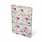 Oxford GO Floral Spiralbuch A5, liniert 7 mm, Softcover mit Soft Touch Finish, weiße Doppelspirale, 60 Blatt, Optik Paper, SCRIBZEE-kompatibel, 1 Stück sortiert Oxford GO Floral Spiralbuch A5, liniert 7 mm, Softcover mit Soft Touch Finish, weiße Doppelspirale, 60 Blatt, Optik Paper, SCRIBZEE-kompatibel, 1 Stück sortiert