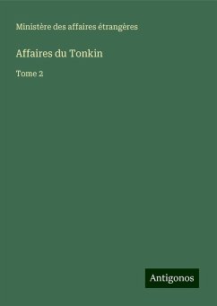 Affaires du Tonkin - Ministère Des Affaires Étrangères