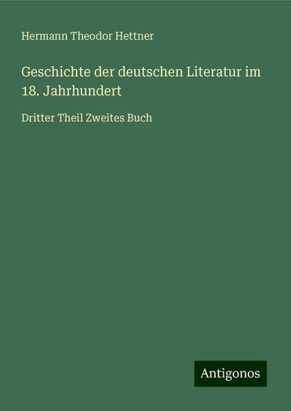 Geschichte der deutschen Literatur im 18. Jahrhundert