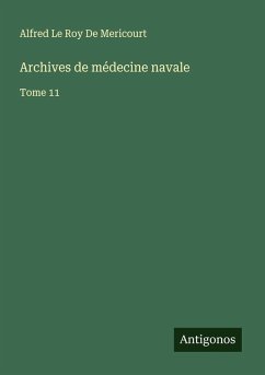 Cover Archives de médecine navale