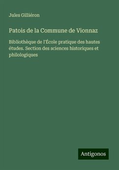 Patois de la Commune de Vionnaz - Gilliéron, Jules