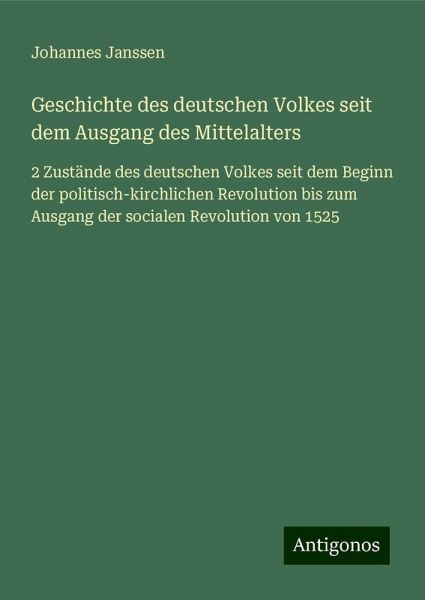 Geschichte des deutschen Volkes seit dem Ausgang des Mittelalters