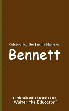 Cover Celebrating the Family Name of Bennett
